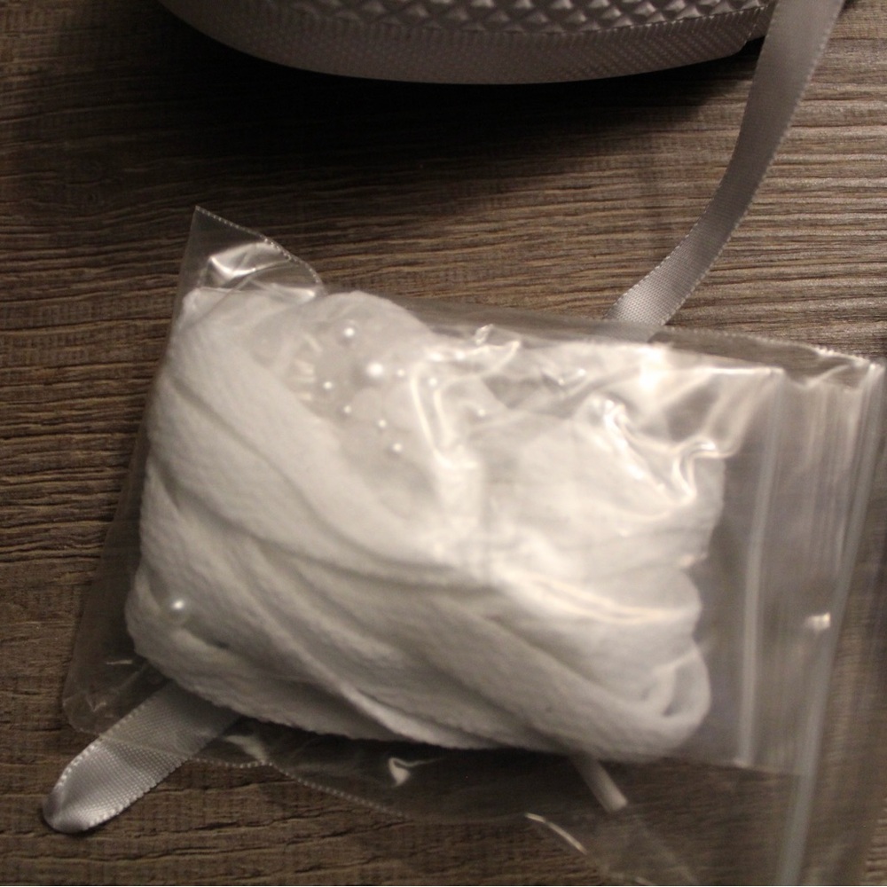 All white bling / bedazzled wedding converse - Picture 8 of 10